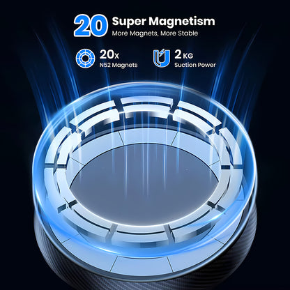 Supporto Auto Magnetico Techsuit S12, Universale, Nero