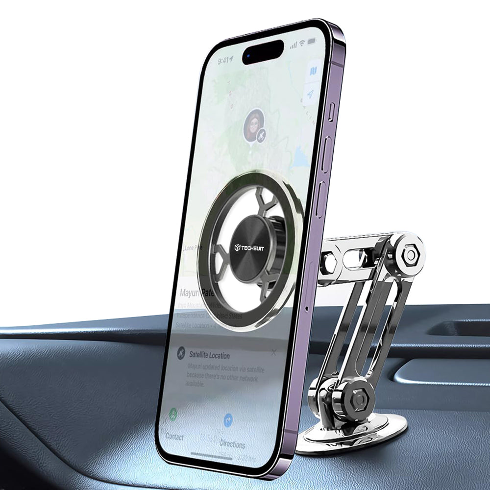 Supporto Auto Magnetico Techsuit S14, Universale, Grigio