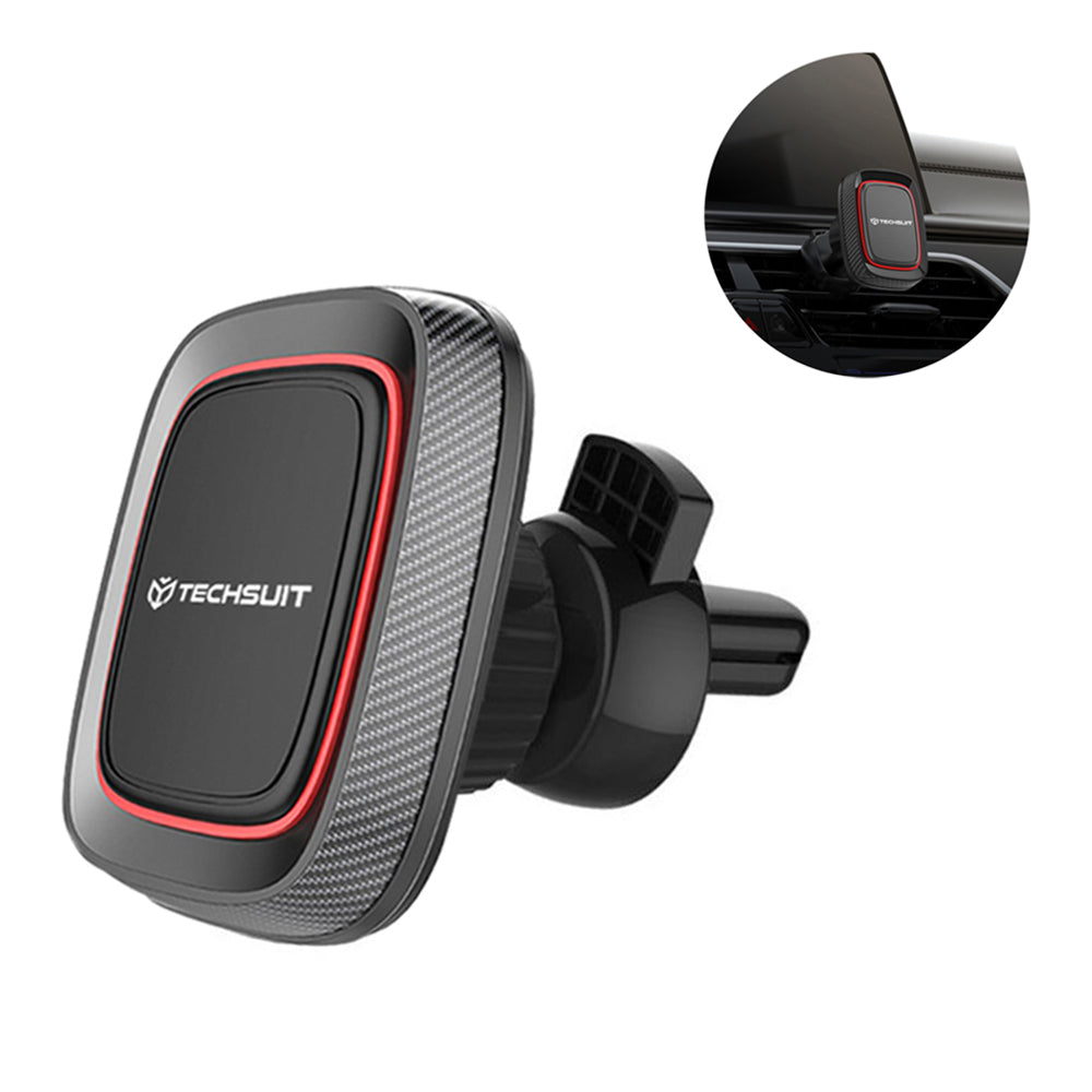Magnetic Car Holder Techsuit S5, Universal, Black Red
