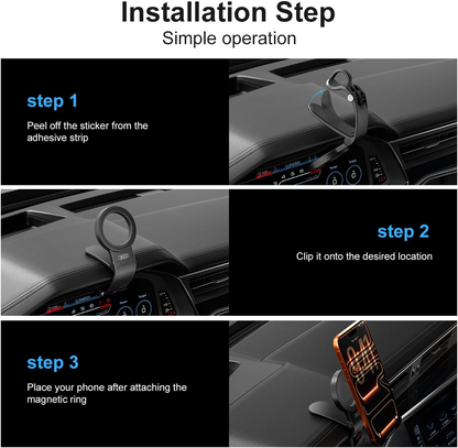 Supporto Auto Magnetico XO Design C191, Universale, Nero