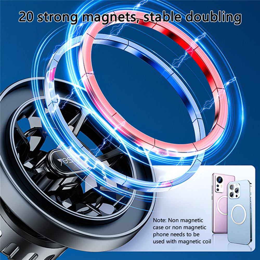 Supporto Auto Magnetico Yesido C200, Universale, Nero