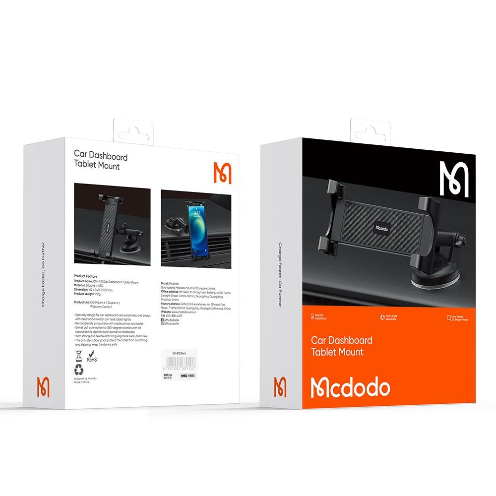 Supporto Auto McDodo CM-4310, 4.7inch - 12.9inch, Nero