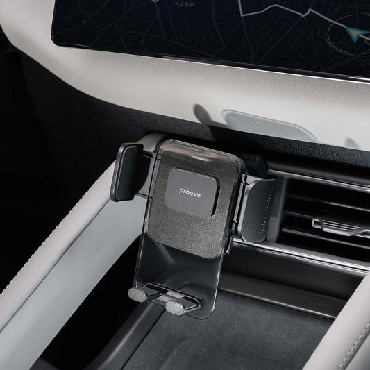 Supporto Auto Proove Crystal Clamp Plus Vent, 4.7inch - 6.9inch, Nero CHCCP0000001