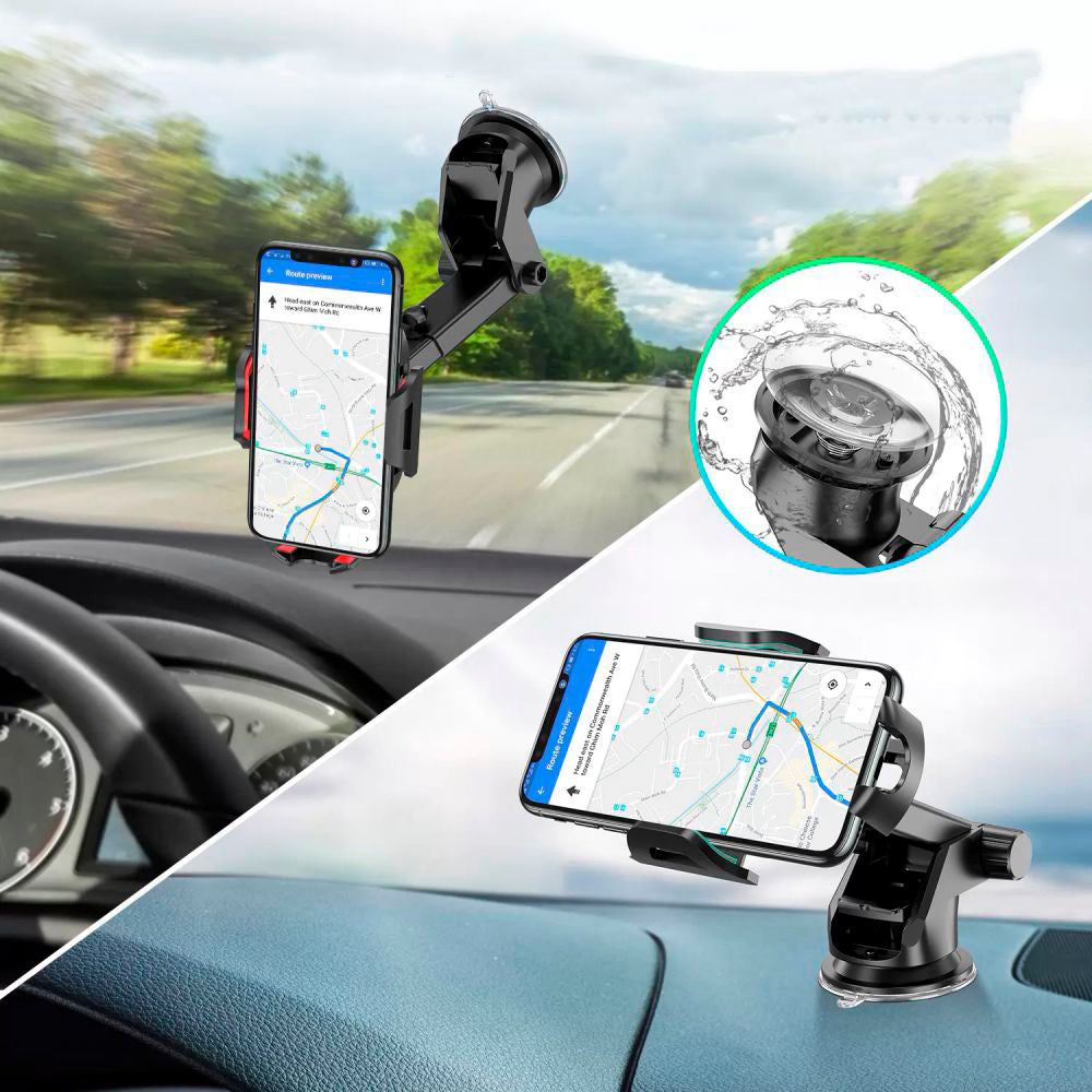 Supporto Auto Techsuit S113, Universale, Nero