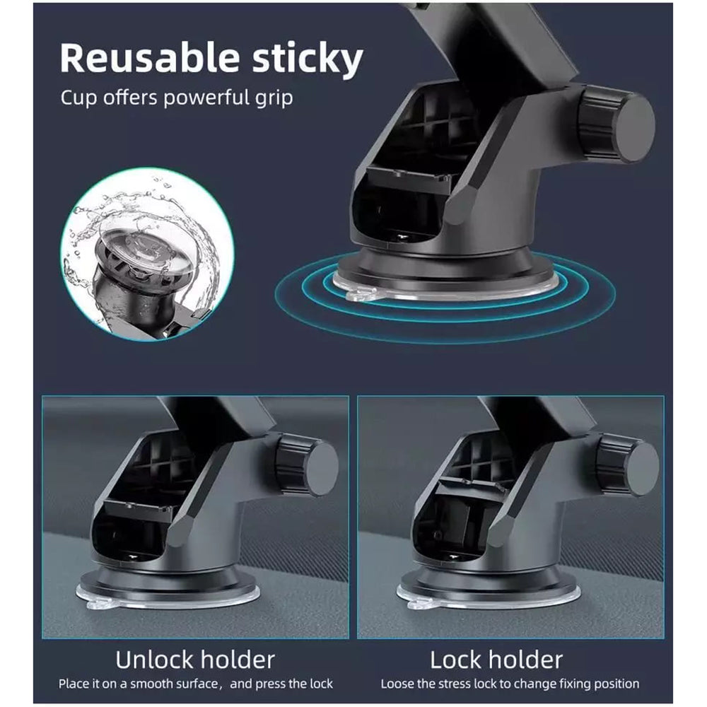 Supporto Auto Techsuit S113, Universale, Nero