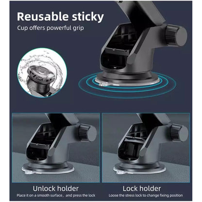 Supporto Auto Techsuit S113, Universale, Nero