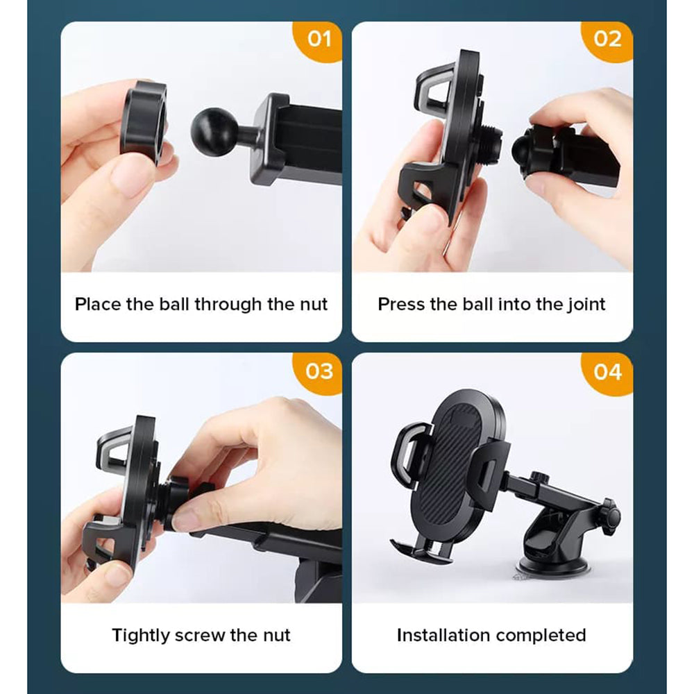 Supporto Auto Techsuit S113, Universale, Nero