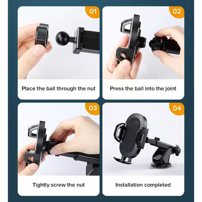 Supporto Auto Techsuit S113, Universale, Nero