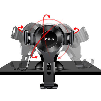 Baseus Osculum Supporto a gravità per auto, 63 mm - 85 mm, SUYL-XP01 Nero