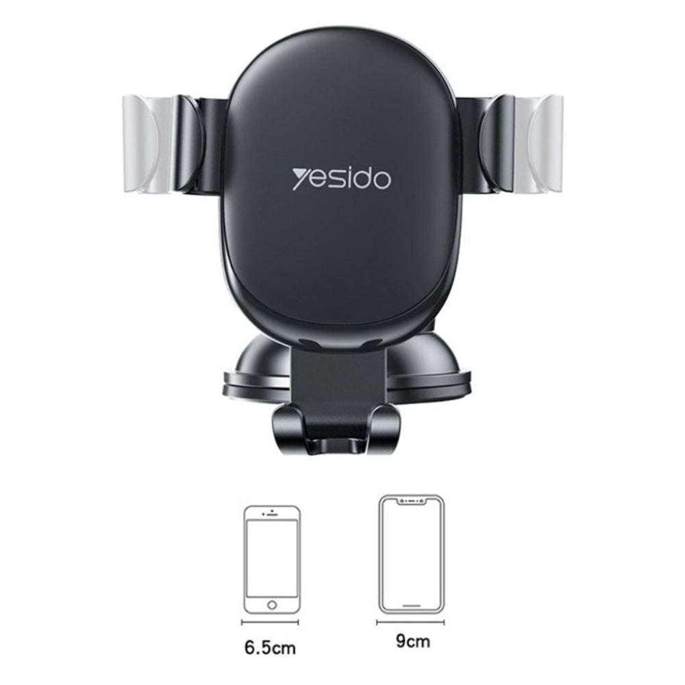 Supporto Auto Yesido C120, 4inch - 6.5inch, Nero