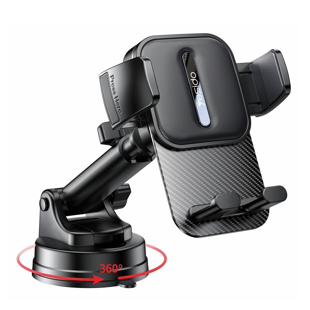 Supporto Auto Yesido C174, 4inch - 6.7inch, Nero