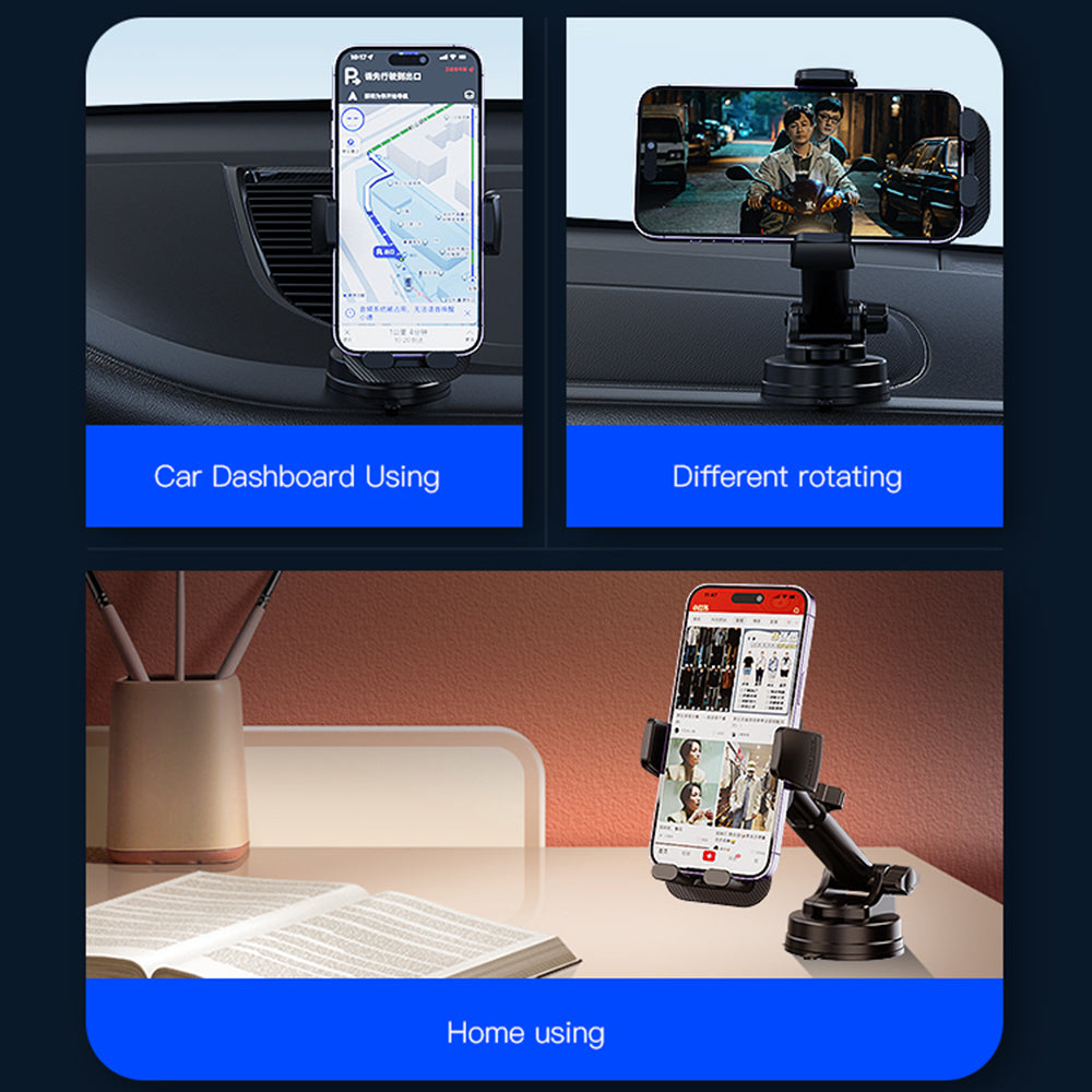 Supporto Auto Yesido C174, 4inch - 6.7inch, Nero