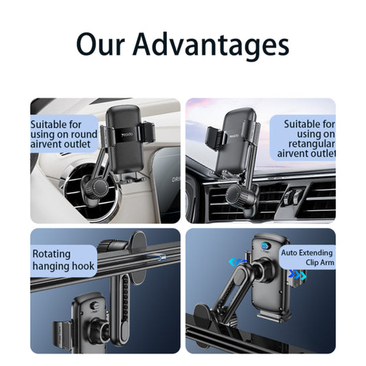 Supporto Auto Yesido C242, Universale, Nero