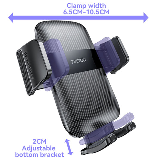 Supporto Auto Yesido C251, 4.8inch - 7.2inch, Nero