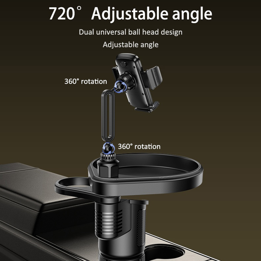 Supporto Auto Yesido C274, 4,7 pollici - 7,2 pollici, Nero, Ricondizionato