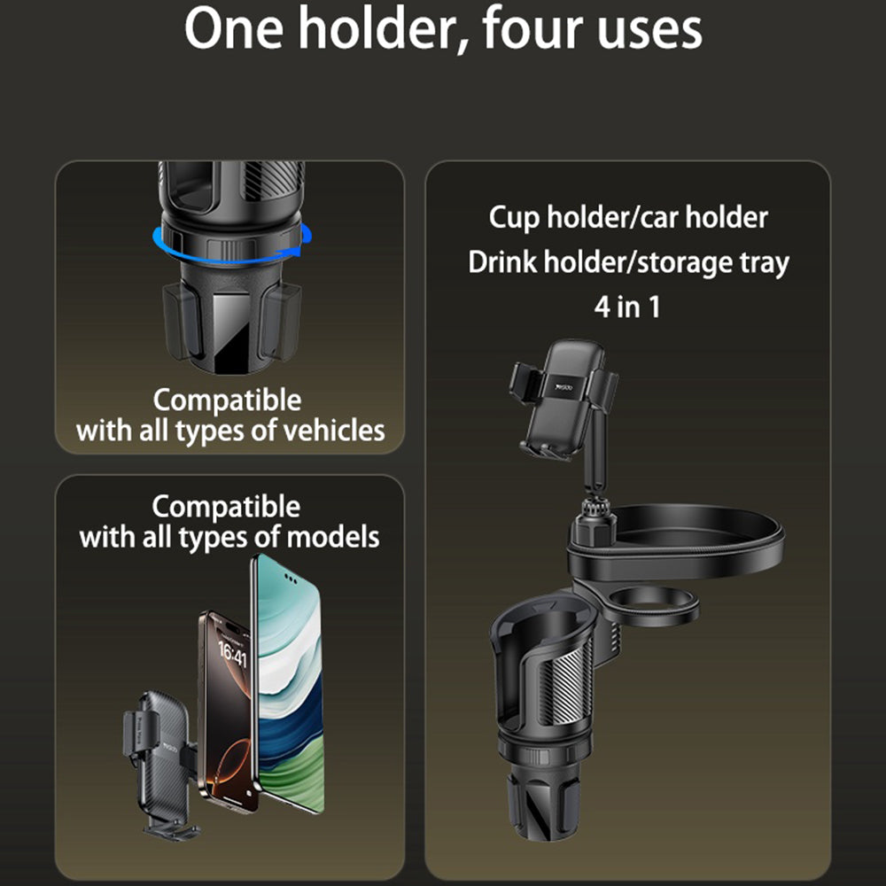 Supporto Auto Yesido C274, 4.7inch - 7.2inch, Nero