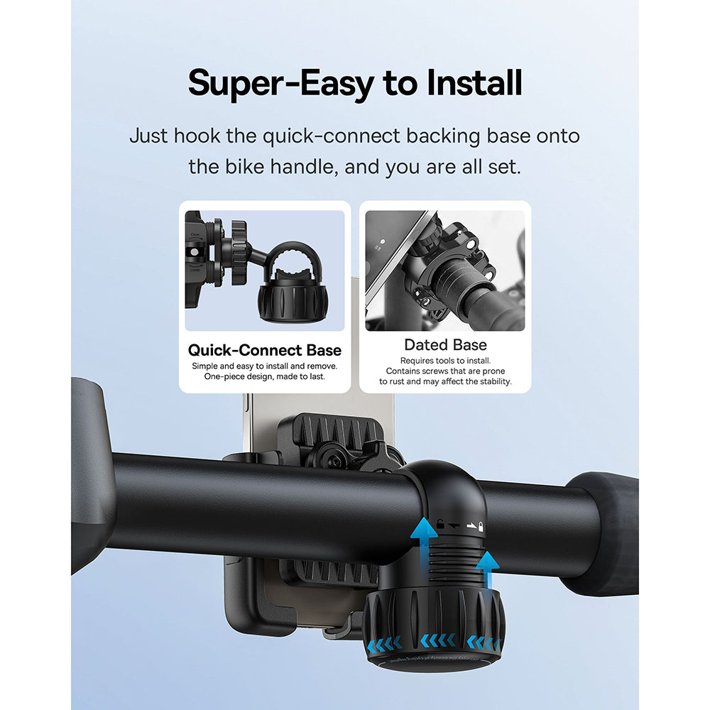 Supporto Bicicletta Baseus GoTrip, 5.7inch - 7.2inch, Nero C40572301111-00