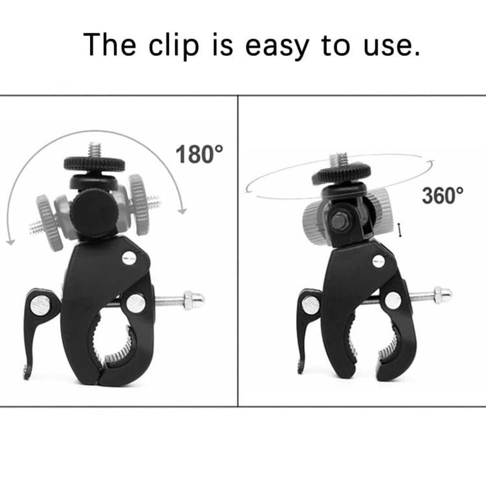 Supporto Bicicletta per Action Camera Techsuit CAL07 per GoPro, Nero