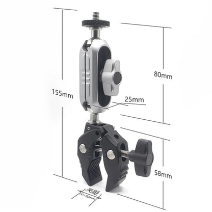 Supporto Bicicletta per Camera Sport Techsuit JX-006 per GoPro, Nero