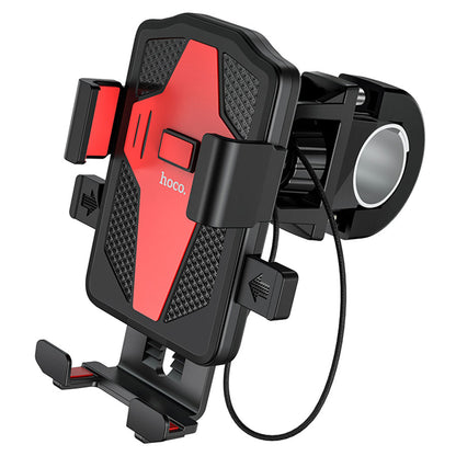 Supporto Bicicletta Motocicletta HOCO CA73, 4.5 pollici - 7 pollici, Nero Rosso