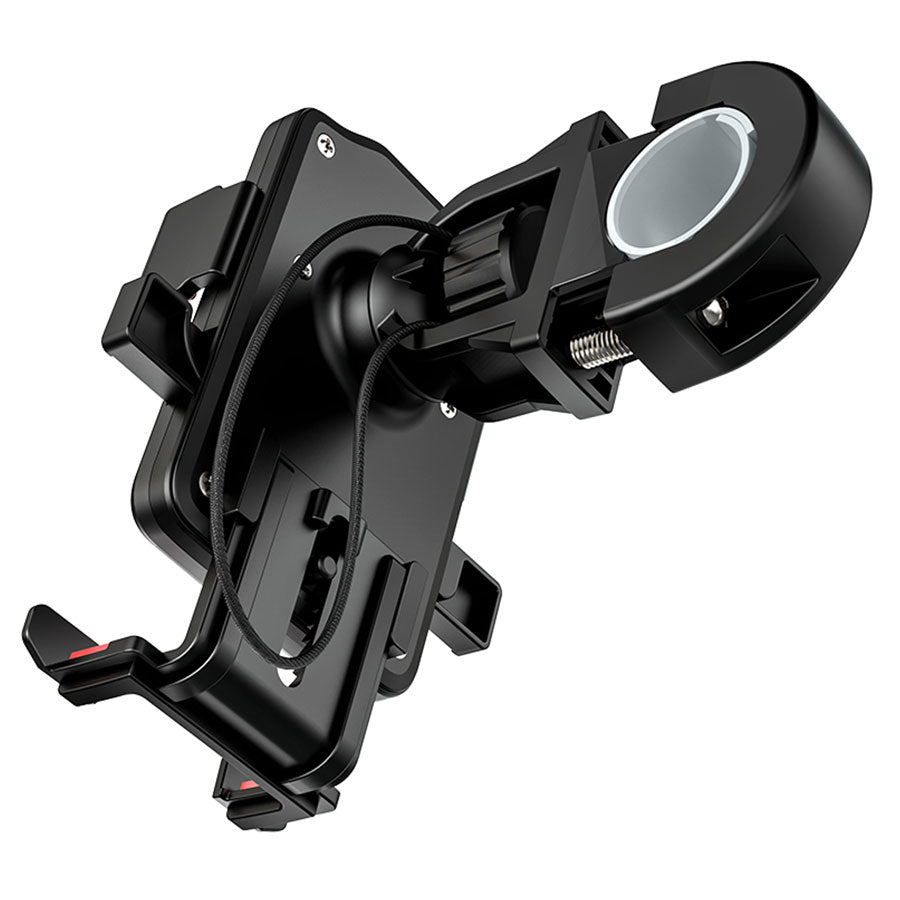 Supporto Bicicletta Motocicletta HOCO CA73, 4.5 pollici - 7 pollici, Nero Rosso