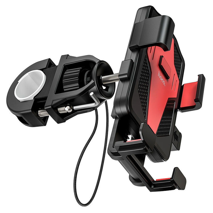 Supporto Bicicletta Motocicletta HOCO CA73, 4.5 pollici - 7 pollici, Nero Rosso