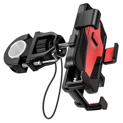 Supporto Bicicletta Motocicletta HOCO CA73, 4.5 pollici - 7 pollici, Nero Rosso