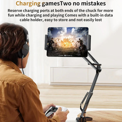 Supporto da scrivania Yesido C296, 4 pollici - 12.9 pollici, Nero