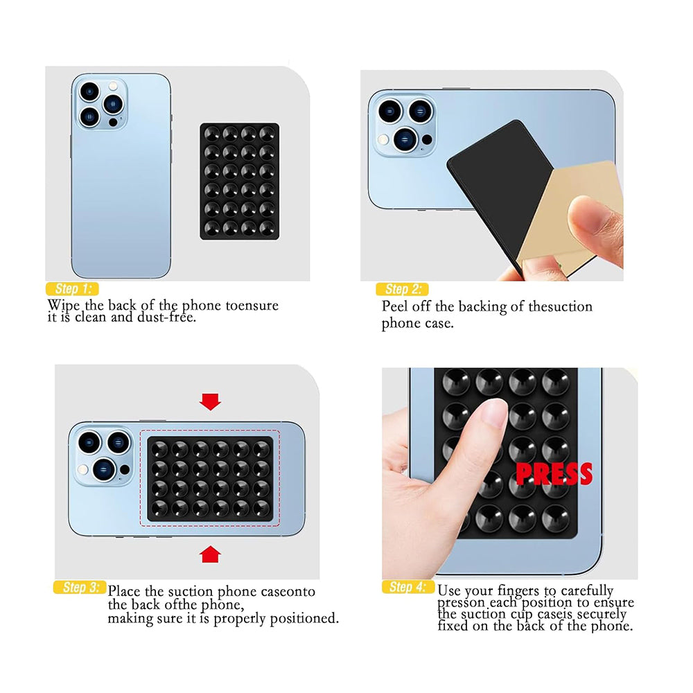 Supporto con Ventose Techsuit SB-PAD, Nero