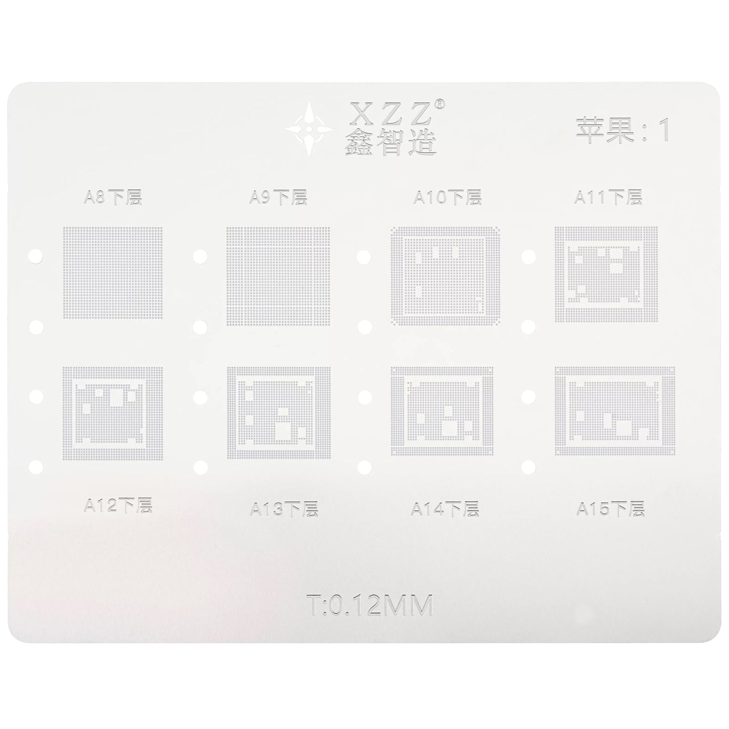 Supporto di Lavoro Reballing XZZ L23 per CPU Apple A8 - A16
