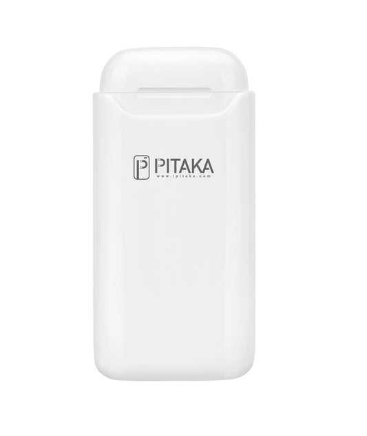 Pitaka Air Pal Essential Batteria esterna senza fili per Apple Airpods Gen 1 / Gen 2, 1200mAh, 5W, bianco AP1002