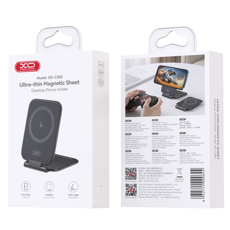 Supporto Magnetico XO Design C303, Universale, Nero