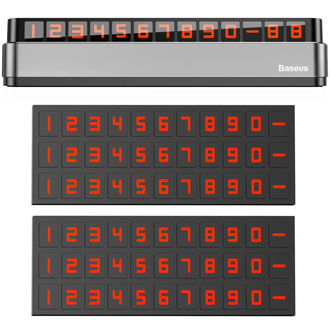 Porta numero telefonico per auto Baseus Moonlight Box ACNUM-B0G 