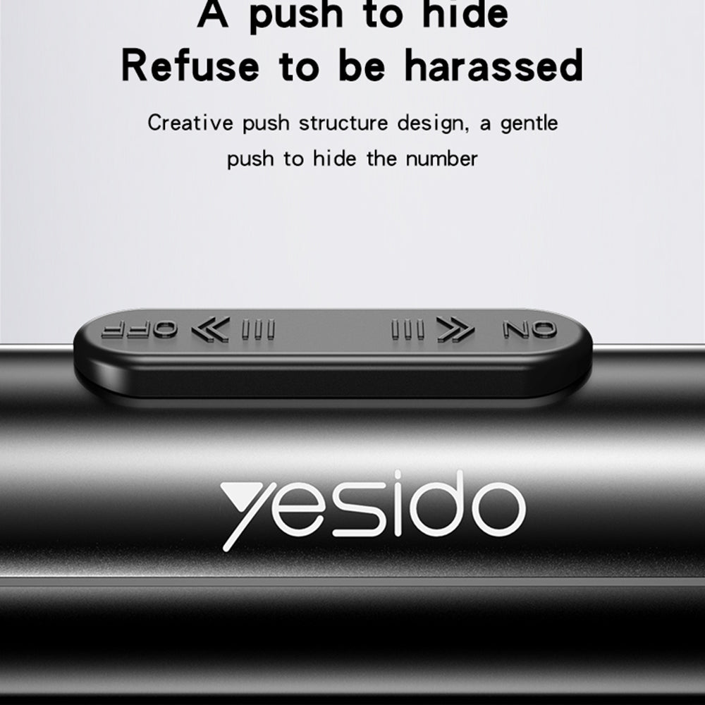 Supporto per Numero di Telefono Auto Yesido C202, Nero