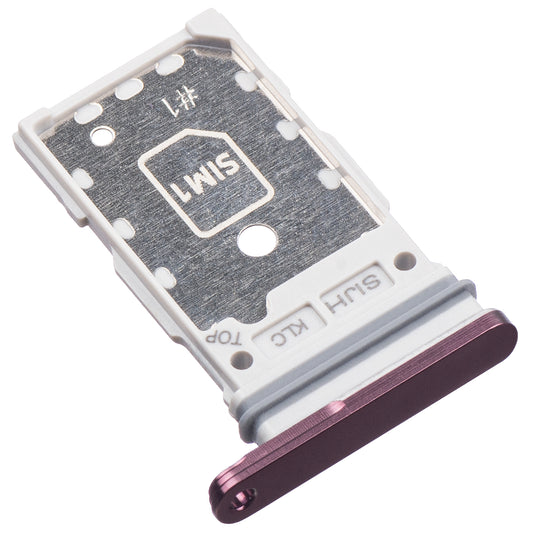 Supporto SIM Samsung Galaxy S22 Ultra 5G S908, Single SIM, Viola (Burgundy)