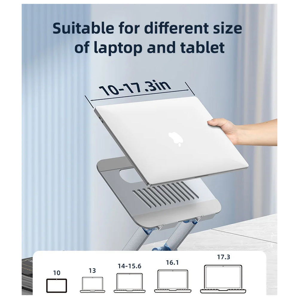 Supporto Yesido LP06 per Laptop 10inch - 17.3inch, Argento