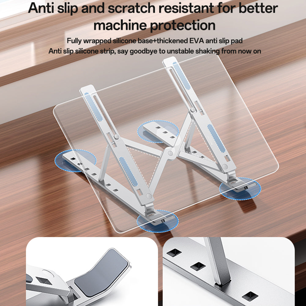 Supporto Yesido LP07 per Laptop da 13 pollici a 20 pollici, Argento