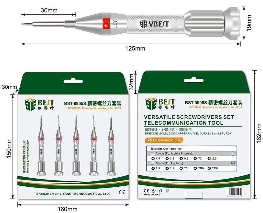 Cacciavite Best BST-9905S, 5in1 