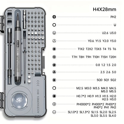 Cacciavite Elettrica OEM, 88in1, Grigio