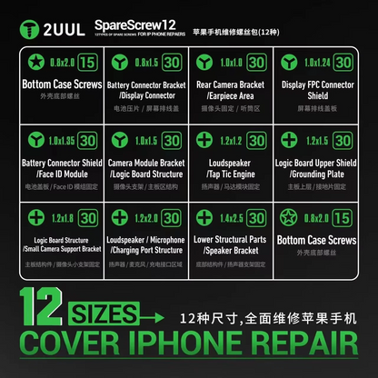 Viti 2UUL SC22 per Apple iPhone Series, 330in1