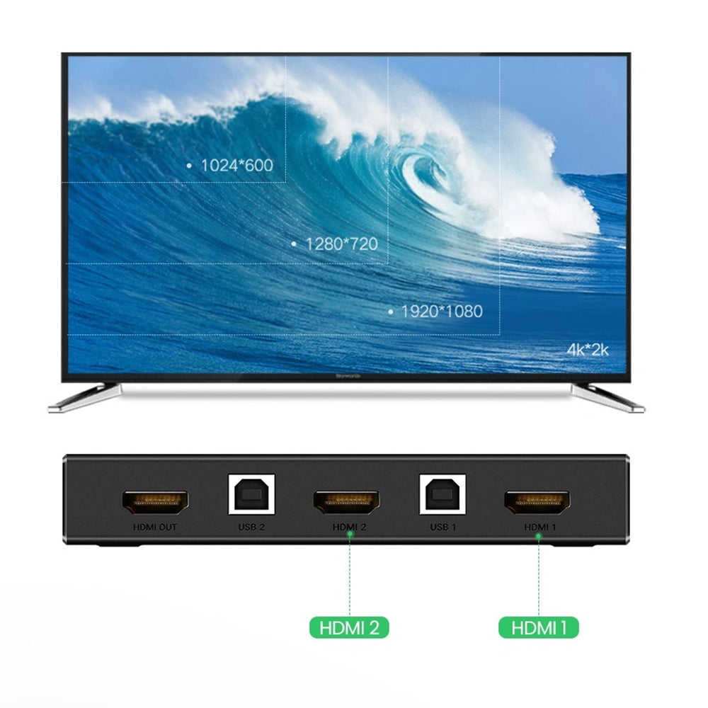 Switch Video HDMI UGREEN CM200 (50744), Nero