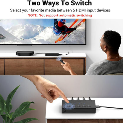 Switch Video HDMI UGREEN CM568 (90512), Nero