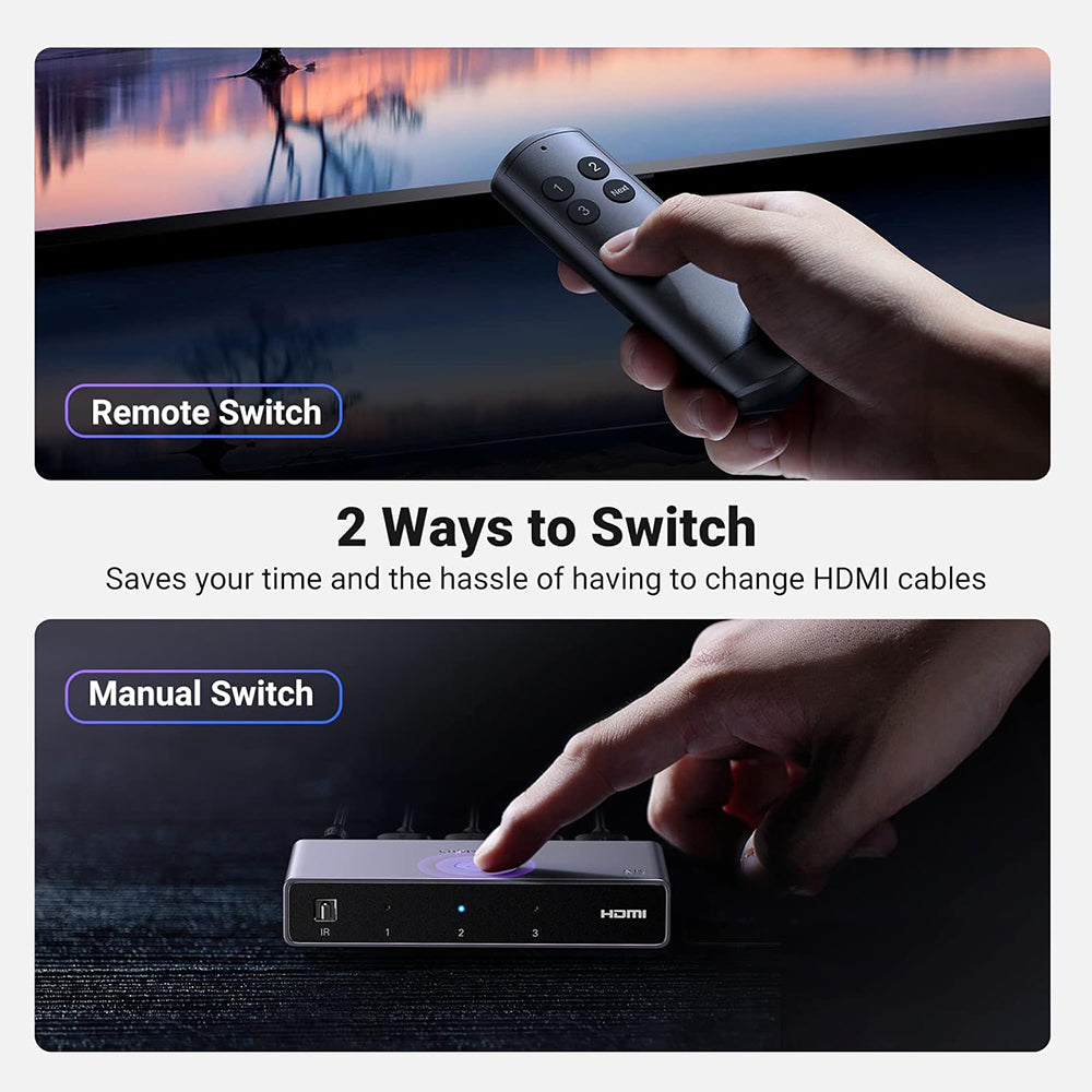 Switch Video HDMI UGREEN CM624 (15604), Grigio