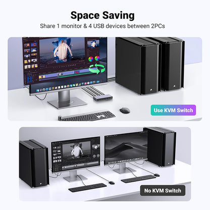 Switch Video UGREEN CM692, Grigio