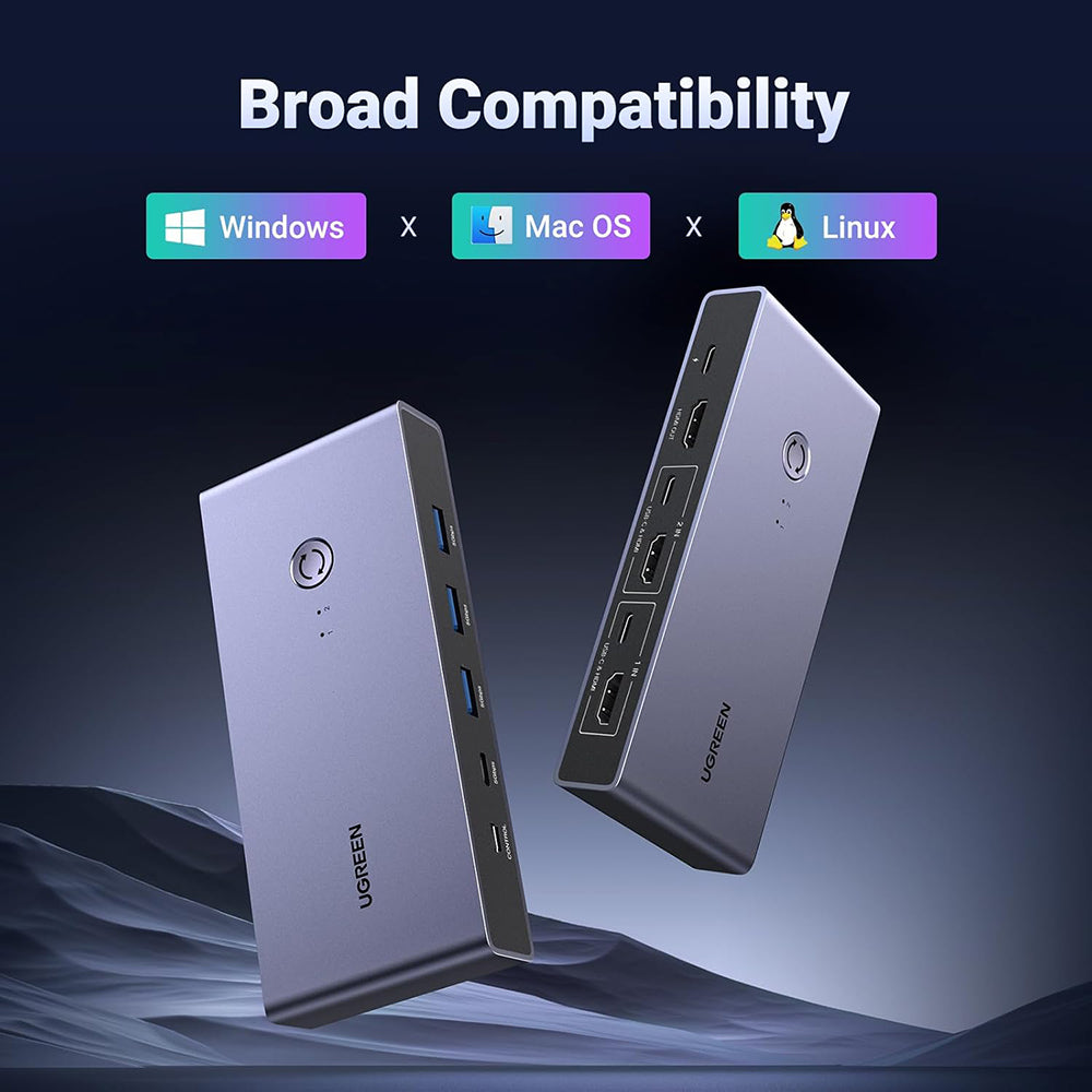 Switch Video UGREEN CM692, Grigio