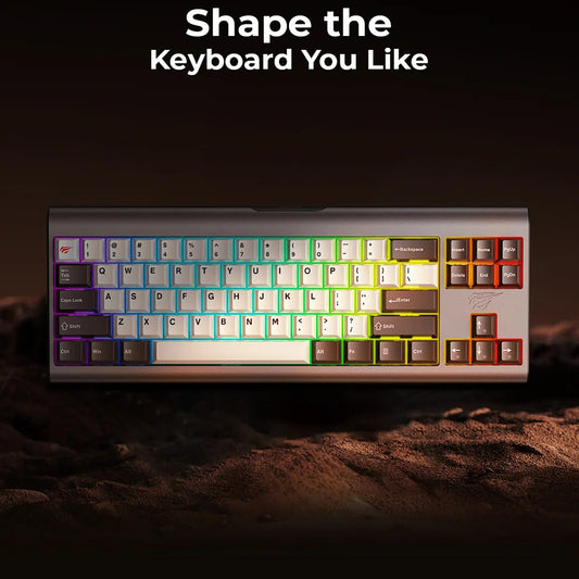 Tastiera Gaming HAVIT KB896L, RGB, 1.2m, Rosa