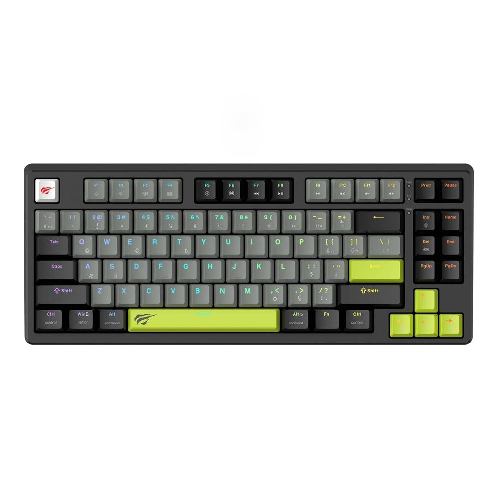 Tastiera Gaming HAVIT KB904L, RGB, 1.8m, Nero Verde