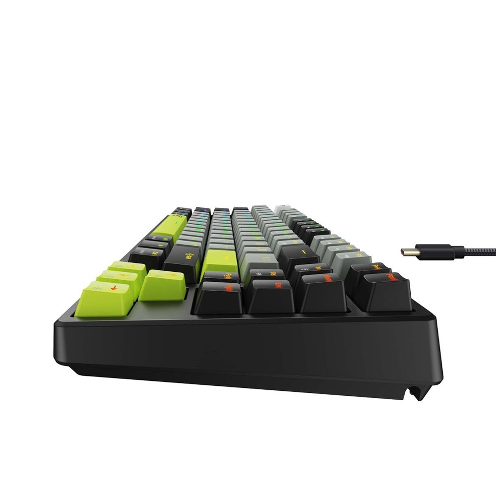 Tastiera Gaming HAVIT KB904L, RGB, 1.8m, Nero Verde