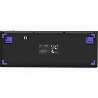 Tastiera Gaming Wireless Proove Slicker Pro, RGB, BT / Wi-Fi / Cablata, 1.8m, Nera WKSLPEN22416