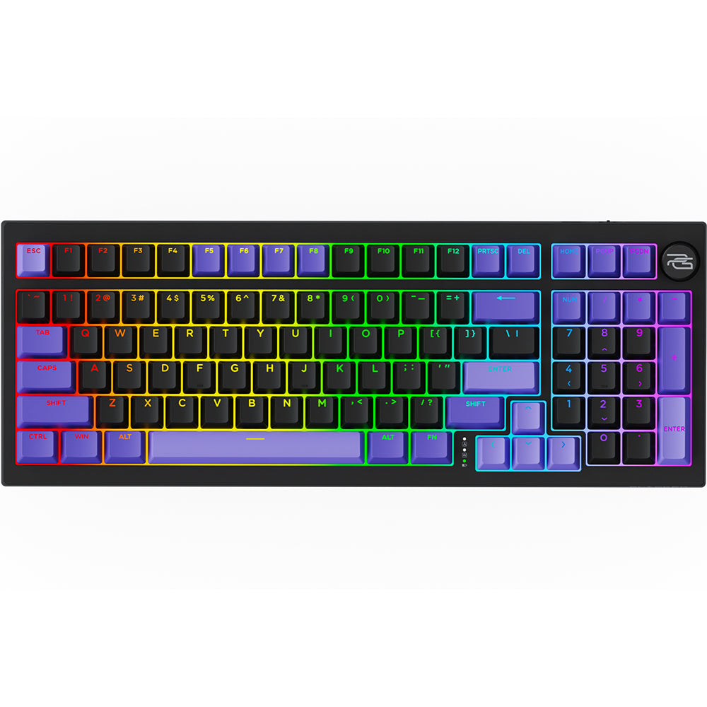 Tastiera Gaming Wireless Proove Slicker Pro, RGB, BT / Wi-Fi / Cablata, 1.8m, Nera WKSLPEN22416